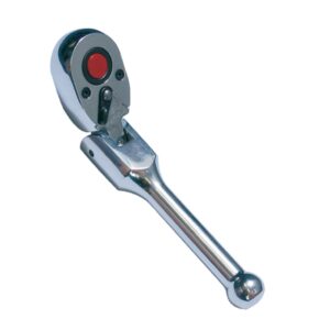 KC TOOLS Ratchet, Banjo Flex Head Stubby 72 Teeth Auto Eject 1/4" Dr