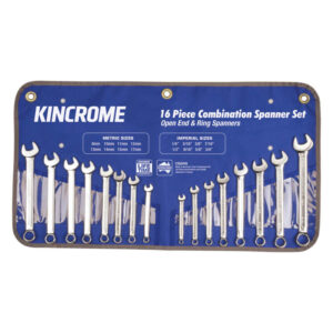 KINCROME Spanner Set Comb Af/M 16Pc