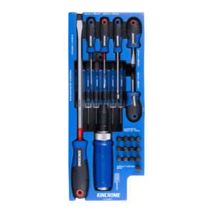 KINCROME TRUCK BOX 26 Piece TorqueMaster® Screwdrivers & Fastening EVA Tray