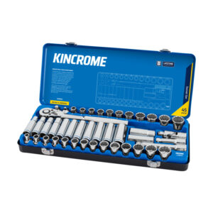 KINCROME 1/2" Dr 45pc Metric & SAE Socket Set