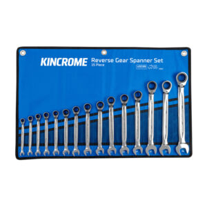 KINCROME Reversible Gear Spanner Set 15 Piece - Metric