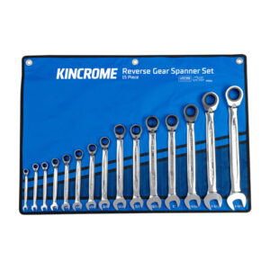 KINCROME Reversible Gear Spanner Set 15 Piece - Imperial