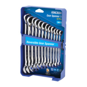 KINCROME Reversible Gear Spanner Set 12 Piece - Metric