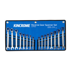 KINCROME Reversible Gear Spanner Set 16 Piece - Metric/Imperial