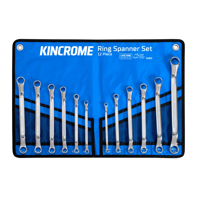 KINCROME Ring Spanner Set 12 Piece