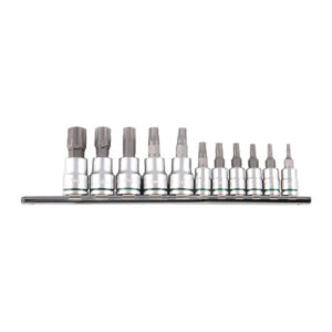 KINCROME TORX Socket Set Short Series 11 Piece 1/4 & 3/8" Drive