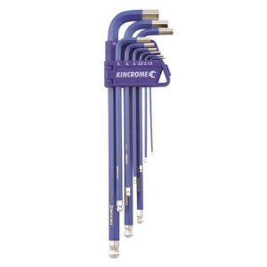 KINCROME Ball Point Hex Key Set Long Series 9pc - Metric