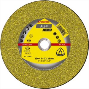 KLINGSPOR Cut Off Wheel (A24) Ex Raised Hub Medium Grit 230 X 3 X 22mm