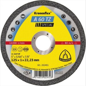 KLINGSPOR Cut Off Wheel (A60TZ) Inox 115 X 1 X 22mm