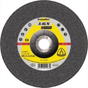 KLINGSPOR Grinding Disc (A46N) Supra 12200RPM Grit Soft 125 X 6 X 22mm