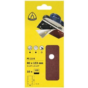 KLINGSPOR 1/2 Sheet Ps22 E Alx Pack Of 10 50Strips Grit 80 115 X 230mm
