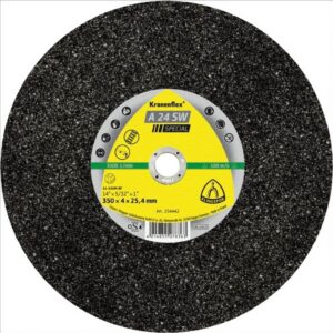 KLINGSPOR Cut Off Wheel (A24Sw) Flat Medium Grit  400 X 4 X 25.4mm