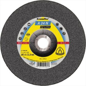 KLINGSPOR Cut Off Wheel (A24N) Supraraised Hub Inox Soft Grit 125 X 2.5 X 22mm