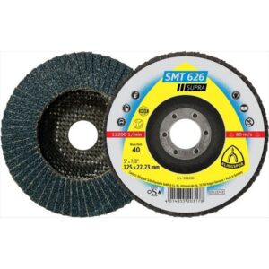 KLINGSPOR Flap Disc (Smt626) Suprazirc6 Gr 40 115 X 22