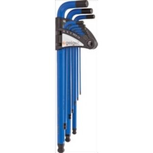 GEIGER 9Pce Hex Key Wrench Set - Metric (Blue)