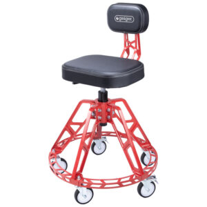 GEIGER Heavy Duty Gas Lift Stool With Backrest