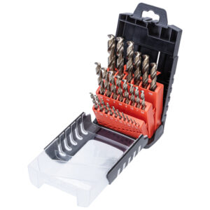 HARLINGEN 25pc Cobalt/HSS Split Point Drill Set