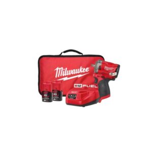 MILWAUKEE M12 FUEL™ 3/8” Stubby Impact Wrench With Friction Ring Kit