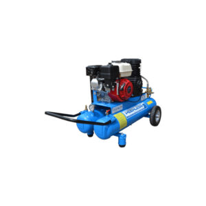 PEERLESS PRODUCTS Twin Tank Petrol Air Compressor Honda® GX200 350LPM @ 100PSI