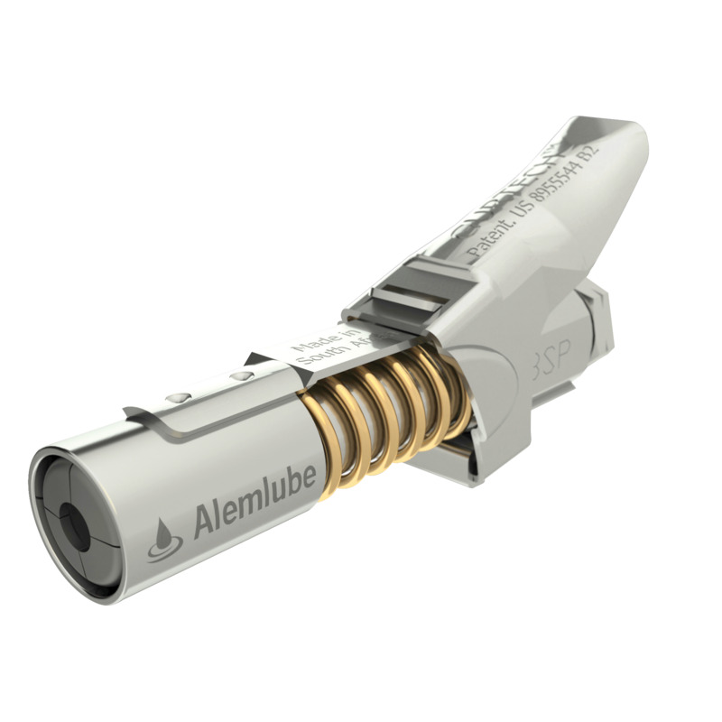 ALEMLUBE Quick Release Grease Gun Coupler - 1/8" BSP - Image 3