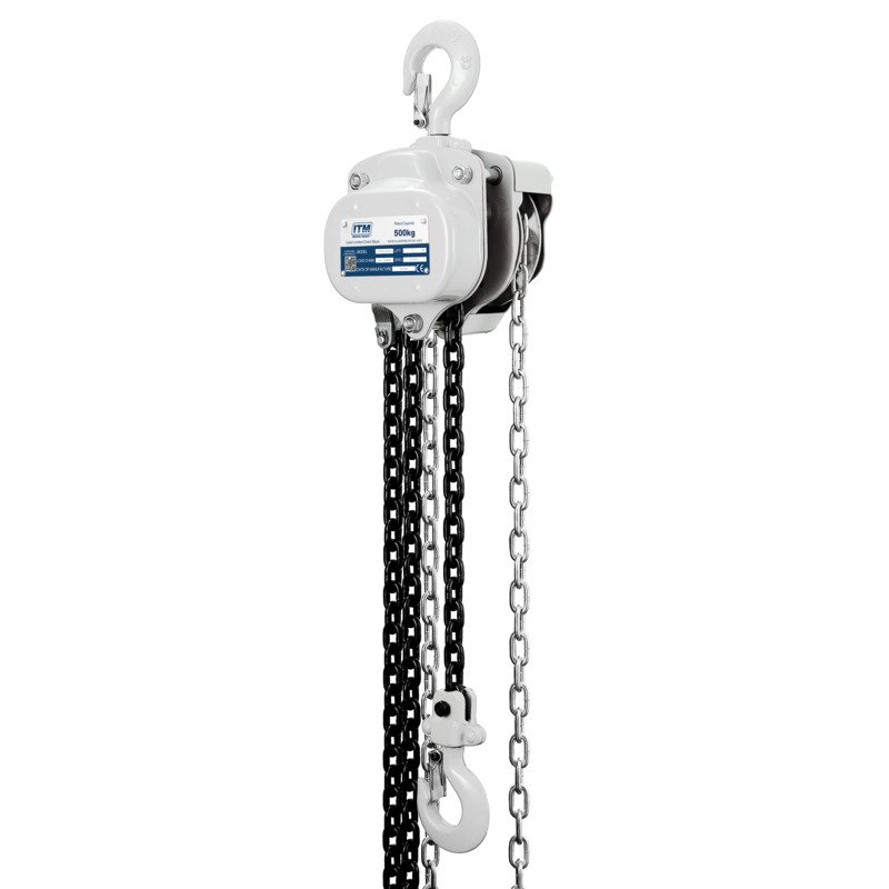 ITM 500kg 3m Lift Heavy Duty Chain Block Load Limited
