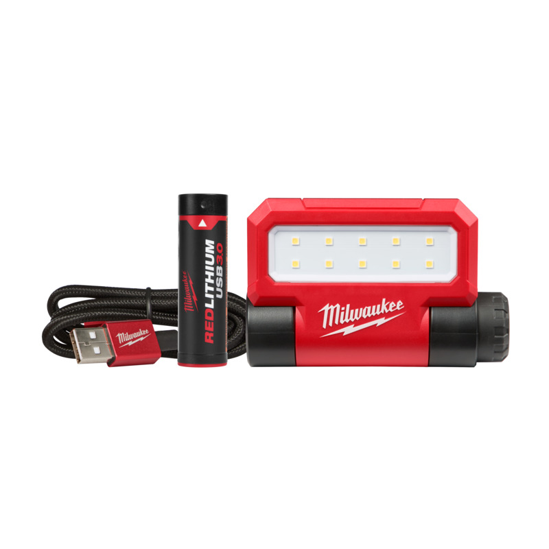 MILWAUKEE REDLITHIUM™ USB Folding Flood Light Kit - Image 2