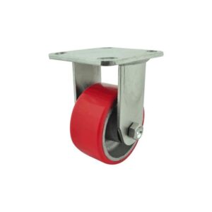 RICHMOND 100mm Rigid Polyurethane Tyred Cast Iron Centred Wheel