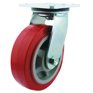RICHMOND 150mm Polyurethane Tyred Nylon Centred Wheel Swivel Castor