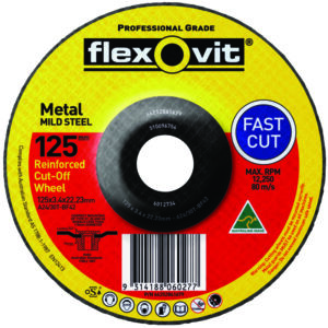 FLEXOVIT 230X3.4X22.2mm A24/30T Metal Depressed Centre Cut-Off