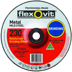 SAINT-GOBAIN ABRASIVES 230X6.8X22.2mm A24Q-Bf27 Metal Depressed Centre Grinding