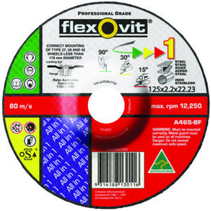SAINT-GOBAIN ABRASIVES 115X2.2X22.2mm A46S-Bf All In One