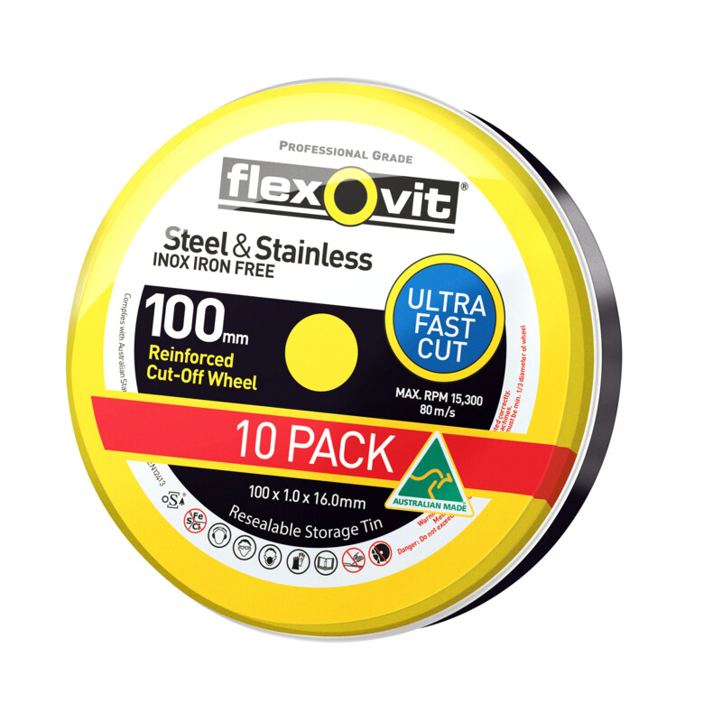 FLEXOVIT Twset A46T-100X1.0X16.0-T41 Flx Ultra Thin 10X Tin
