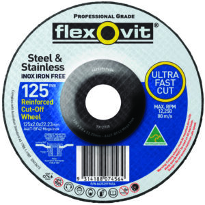 SAINT-GOBAIN ABRASIVES 127X2.5X22.2mm A30Vbf42 Extra Depressed Centre Cut-Off
