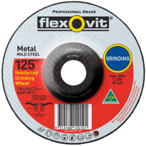 FLEXOVIT 125 X 6.8 X 22.23mm A30P-T27 Metal Depressed Centre Grinding - General Purpose