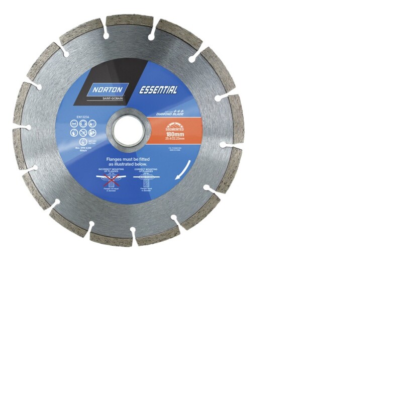 NORTON Segmented 180 X 2.4 X 10 X 25.4/22mm Norton Essential