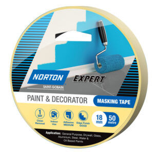 NORTON Paint & Decorator Masking Tape 18mm X 50M