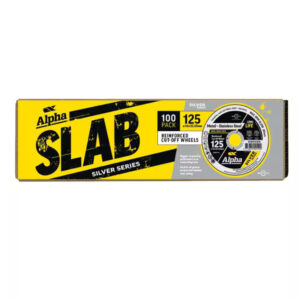ALPHA SLAB Cutting Disc Silver Series x 100 Pack 125x1mm