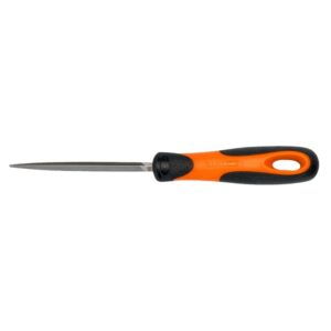 BAHCO 6" 3 Square File With Handle,Cut 2