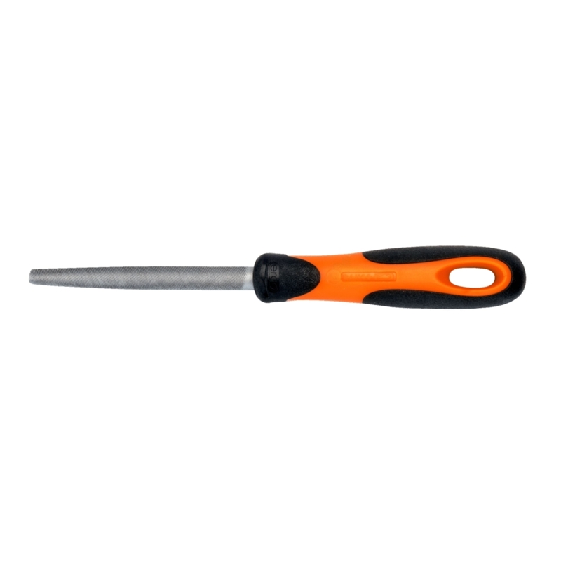 BAHCO 8" 1/2 Round File With Handle,Cut 1
