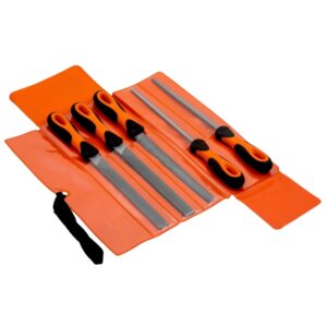 BAHCO 5 Handled Files, Plastic Roll