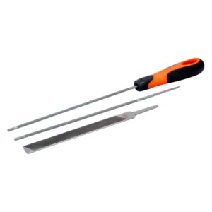 BAHCO Round File 6"Flat,Handle 2 X 4.8