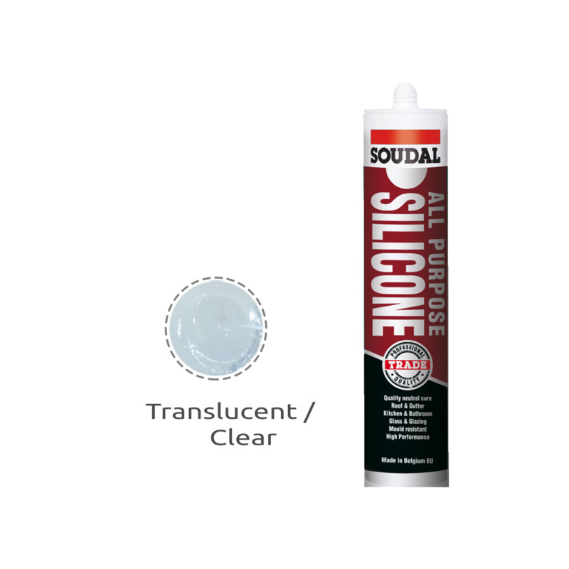 SOUDAL All Purpose Silicone 300ml - Translucent