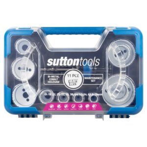 SUTTON 11pc Bi-Metal Cobalt HSS Holesaw Maintenance Set