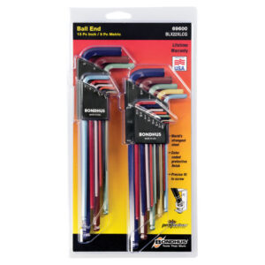 BONDHUS Ball End L-Wrench 22Pc Combo Set