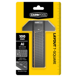 CARBITOOL 100mm Woodworking Precision Pocket Square T-Ruler