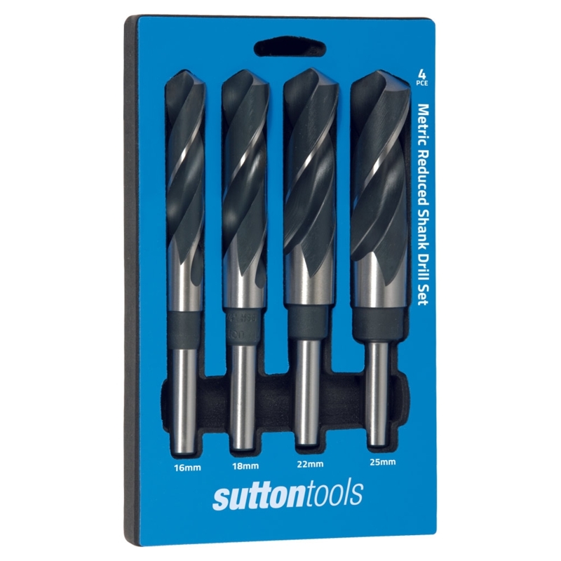 SUTTON 4Pc Reduced Shank Drill Set