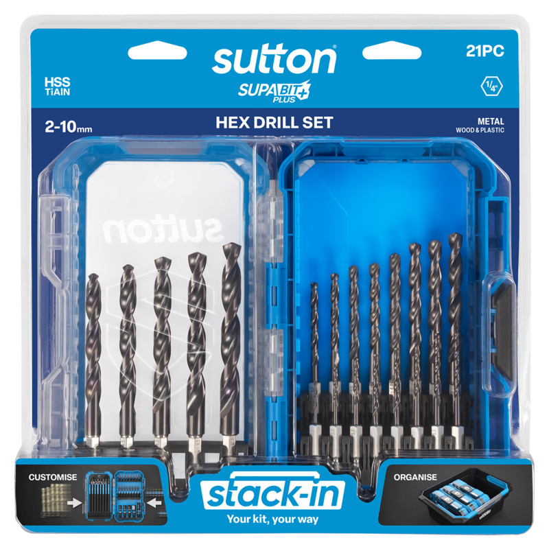 SUTTON 21pc Supabit Plus Drill Set