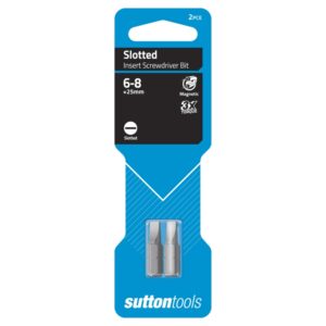 SUTTON Screwdriver Bit S100 5-6 X 50 Slotted Power Carded