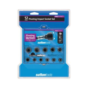 SUTTON Socket Set 3/8" Impact S141 10Pce With Wobble Extension Sutton