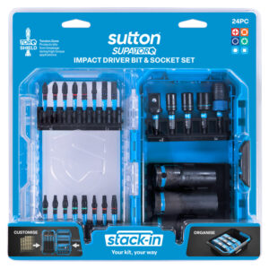 SUTTON 24pc Stack-In SupaTorq Screwdriver Bit & Socket Set